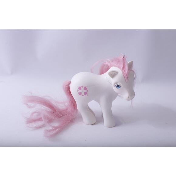 My Little Pony, Sundance, PVC Figure, White Body with Pink Hair, 1980s, Hasbro, - Picture 1 of 2